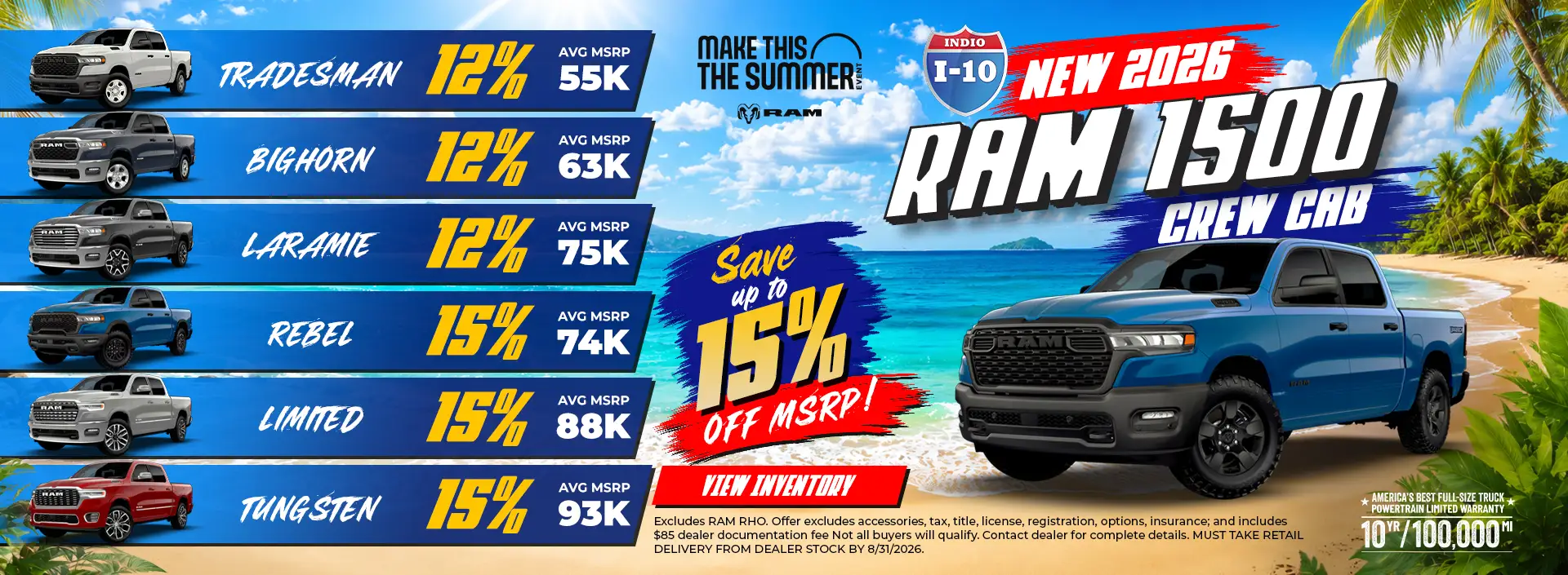 RAM 1500 (Make this the Summer)